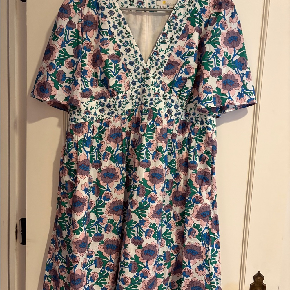 Floral V-Neck Dress